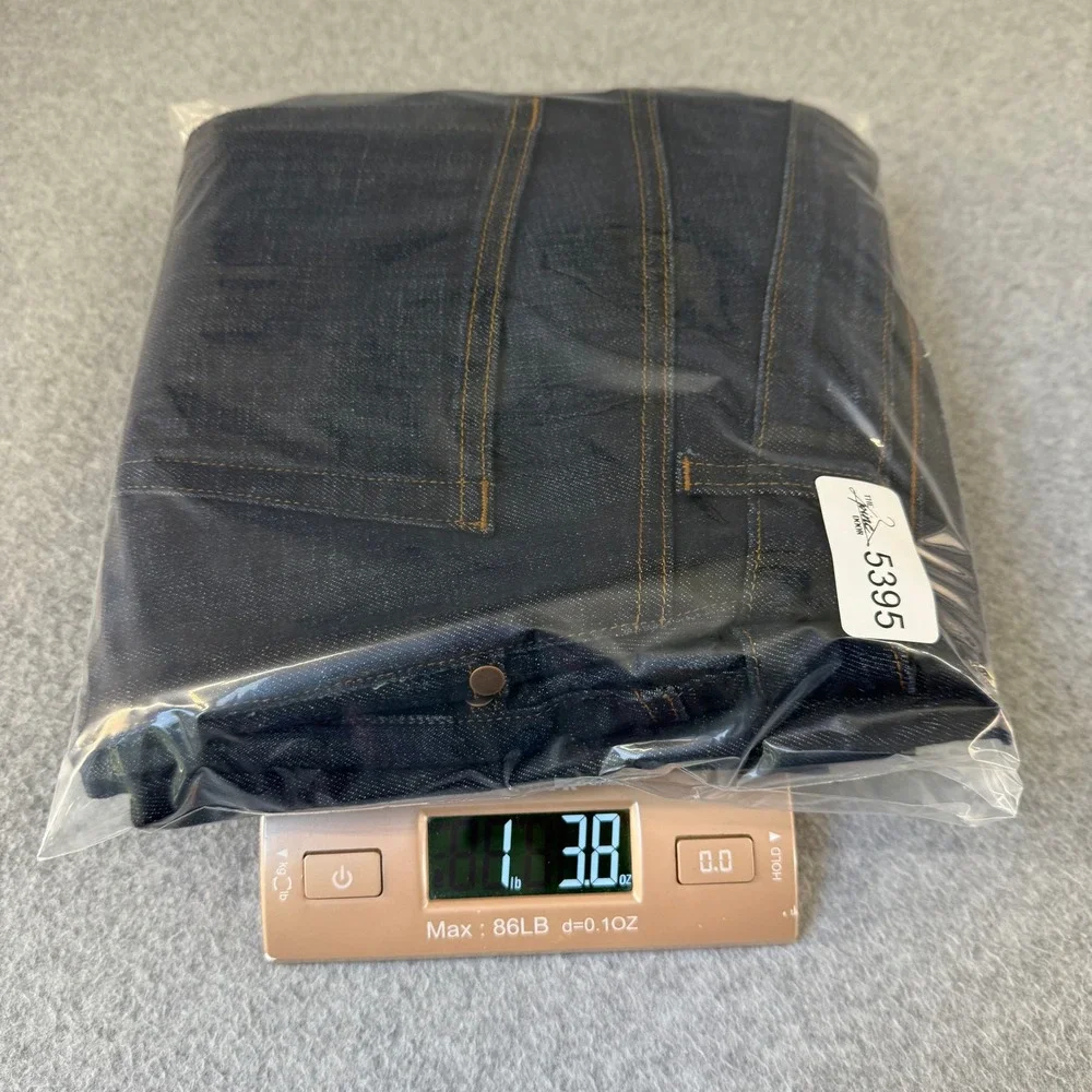 Eileen Fisher Size 8‎ Dark Wash Crop Jeans Denim Rolled Hem Straight High Rise